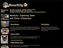 Tablet Screenshot of moonlily.com